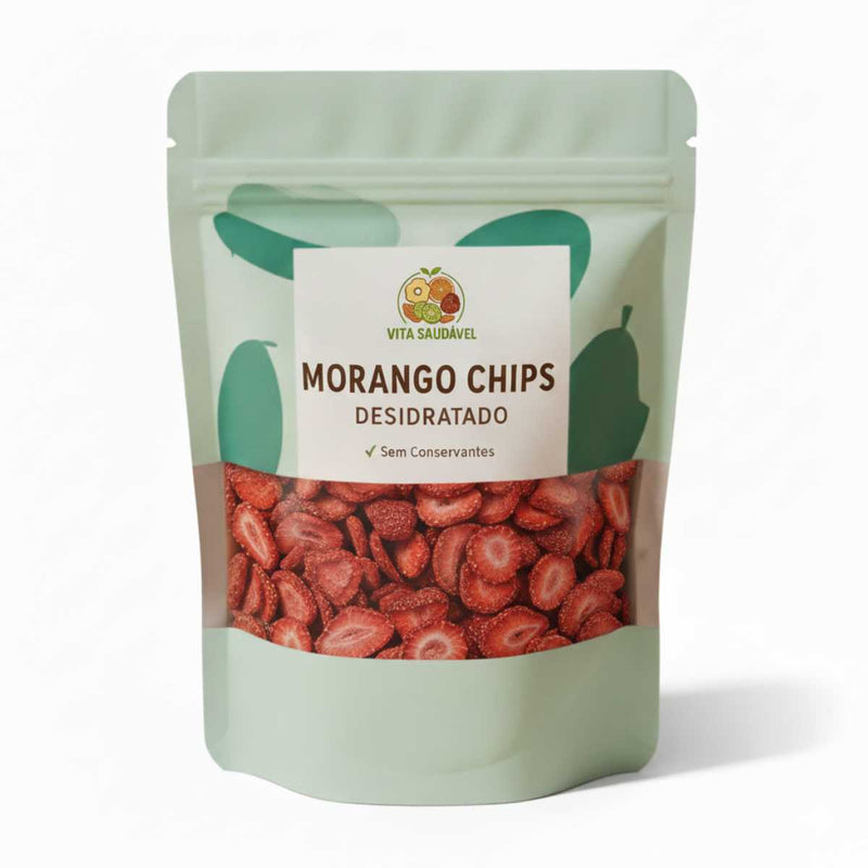 Morango Chips Desidratado